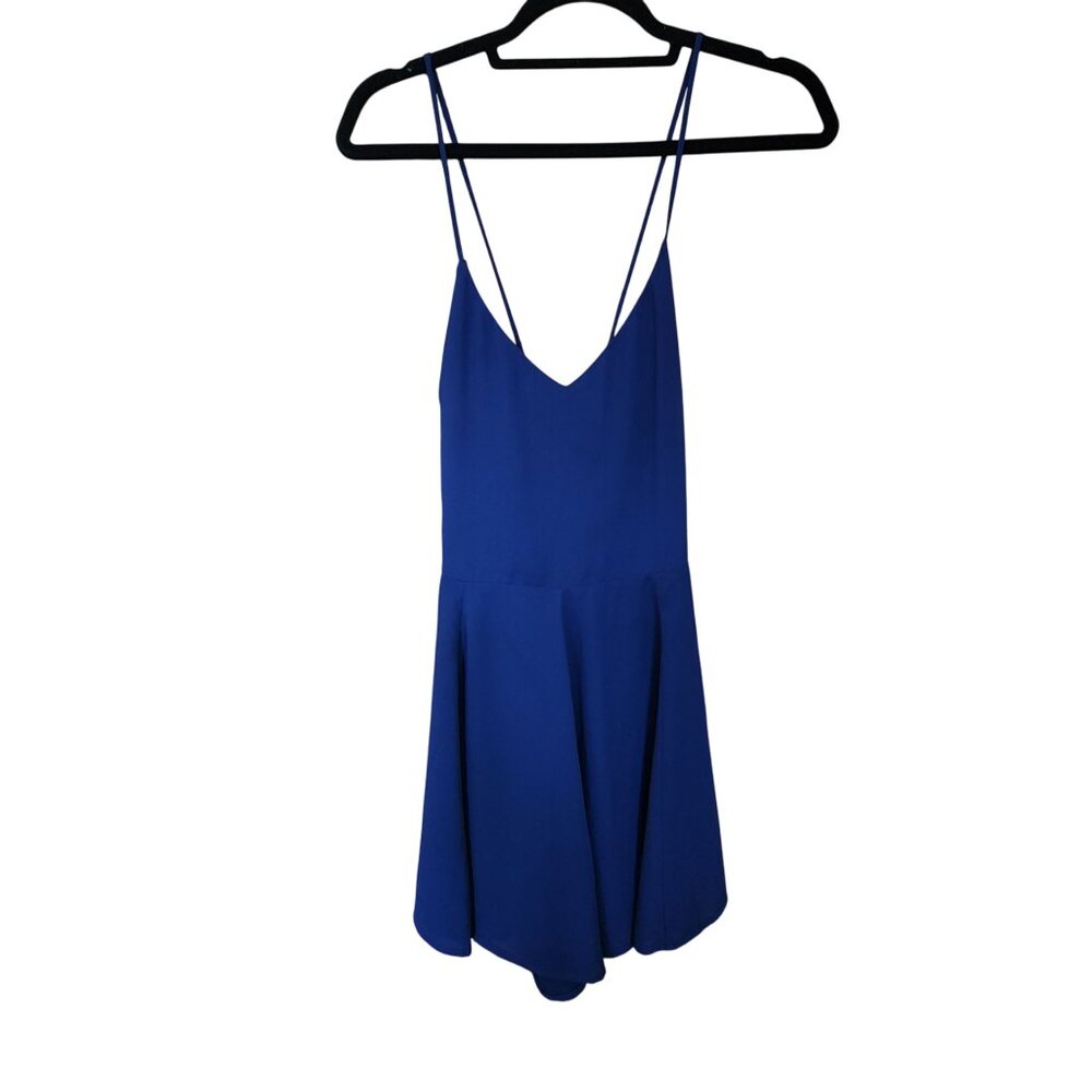 Express Womens Blue Spaghetti Strap jumper Size 6